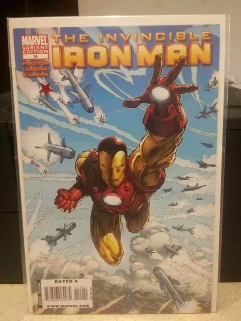 Invincible Iron Man #14 NM Mark Silvestri Variant 2009 Marvel Fraction