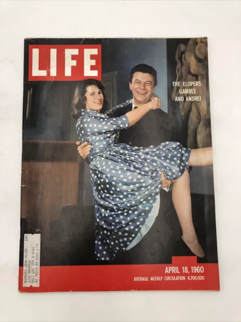 LIFE Magazine, APRIL 18, 1960, GAMBLE AND ANDREI Cover, CENTRAL PARK PHOTO ESSAY