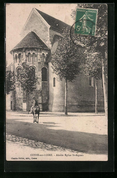 CPA Cosne-sur-Loire, apse Eglise St. Aignan