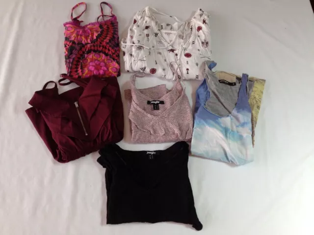 Lot vetements femme taille S 6 hauts tops pour l'été Jennyfer Undiz Tally Weijl