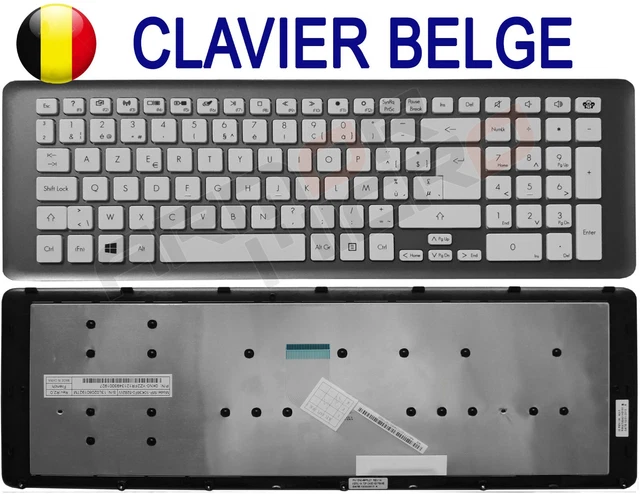 PLASTURGIE + CLAVIER Belge AZERTY pour Packard Bell EasyNote LV11HC ...