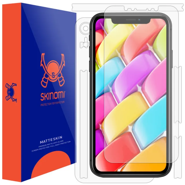 Skinomi MatteSkin Anti-Glare Full Body Skin Protector for Apple iPhone XR (6.1")
