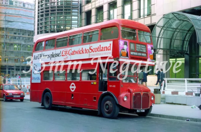 LONDON TRANSPORT AEC ROUTEMASTER BUS RM432 1991X 35mm NEGATIVE+COPYRIGHT