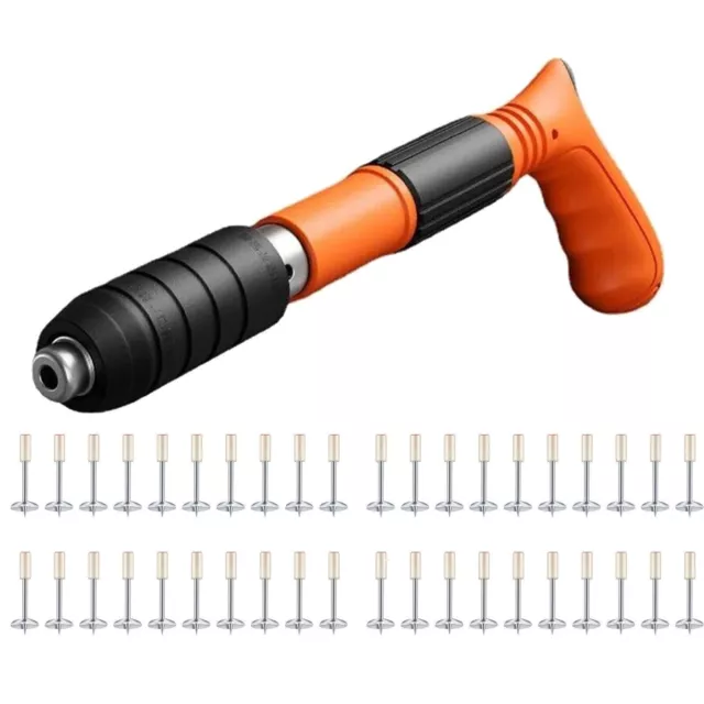 Manual mini steel nail gun tool with 50 nails all-in-one wind nailer 3