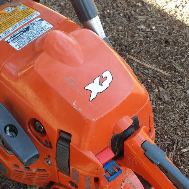 HUSQVARNA XP DECAL sticker. Raised 3d Chainsaw emblem NEW 346 550 560