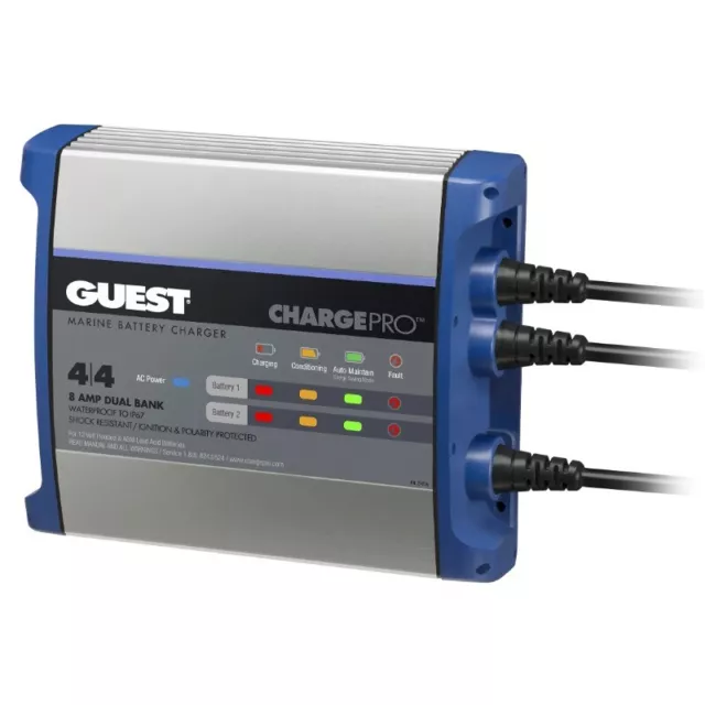 New Guest 2707A On-Board Battery Charger 8A / 12V; 2 Bank; 120V Input