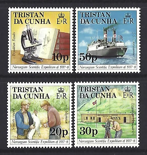 Tristan Da Cunha 1987 Norwegian Scientific Expedition Unmounted Mint, Mnh