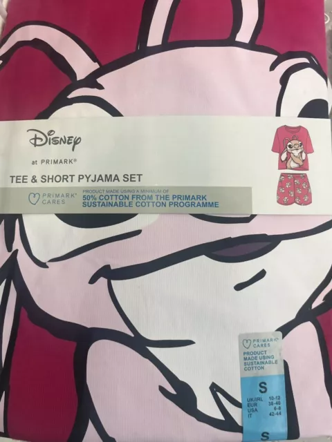 Set pigiama pantaloncini stampa angelo Disney Lilo & Stitch taglia Regno Unito 4-20 2XS-XL