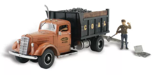 Woodland Scenics ~ HO Scale Dump Truck ~ Lumpy's Coal Company ~ AS5555