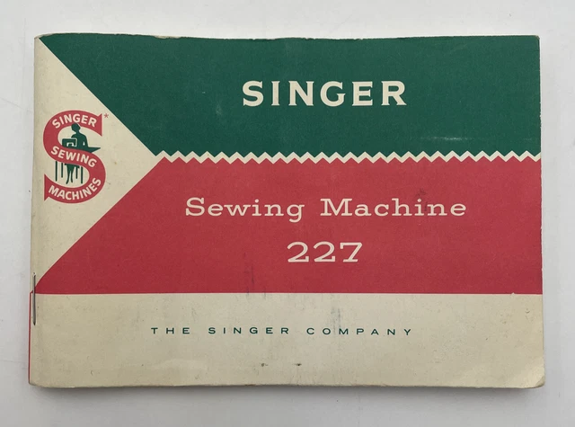 Folleto manual de instrucciones vintage Singer Sewing Machine Company 227 propietarios