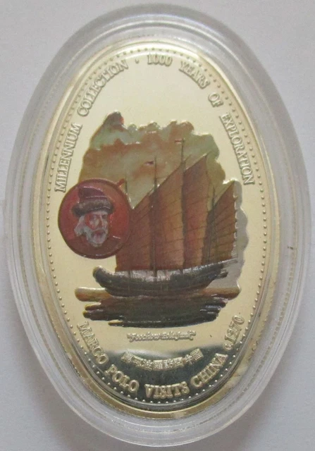 Zambia 4000 Kwacha 2000 Ships Junk of Marco Polo Silver