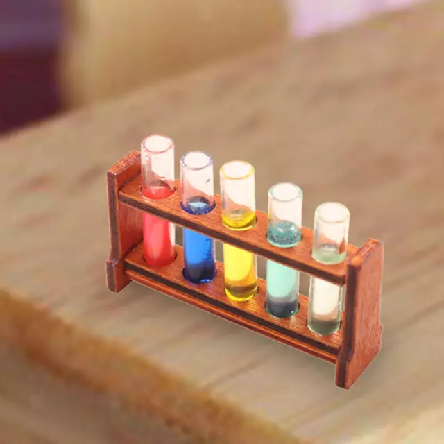 1/12 Dollhouse Test Tube Wood Furniture Model For 12TH Doll House Part