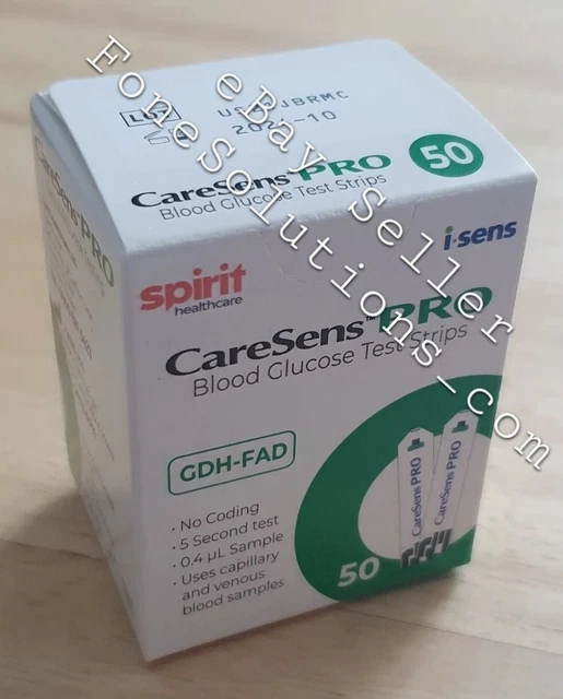 Strisce reattive glucosio Exp2025 Care Sens Pro scatola sangue confezione da 50 - UK post 99p*