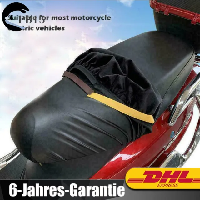 Motorrad Sitzbezug Roller Kissen Schutzmatte Wasserdicht PU Leder + Warmer Samt