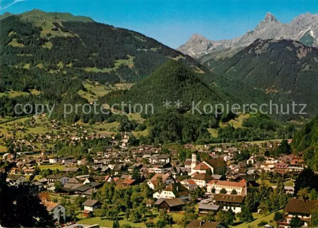 72935565 Schruns Vorarlberg Tschagguns Panorama Blick auf Zimba und Golmer Joch