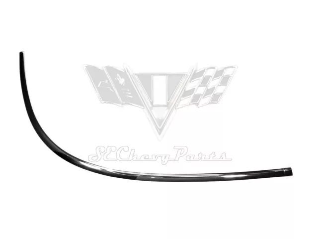 1959-1960 Chevy Impala Hardtop/Sedan Lower Windshield Molding Trim RIGHT SHOW