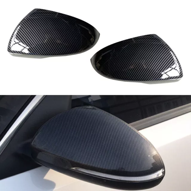 2Pcs Car Side Door Rearview Mirror Cover Cap Assy Fit For Kia K5 Optima 2016-19