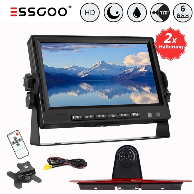 Telecamera di retromarcia luce freno con monitor 7" per Mercedes Sprinter W906 VW Crafter