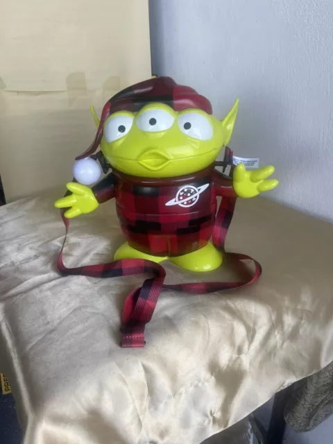 Disney Parks Exclusive Holiday Christmas Toy Story Green Alien Popcorn Bucket!!