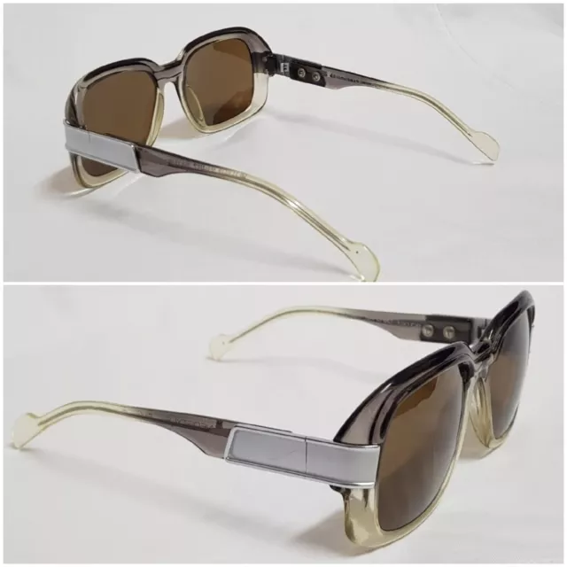 Vtg Oversized Neostyle Rotary Sunglasses Eyeglasses Thick Square Nice Frames
