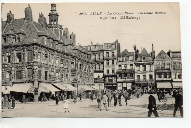 LILLE - North - CPA 59 - the Stock Exchange - place - beautiful animation