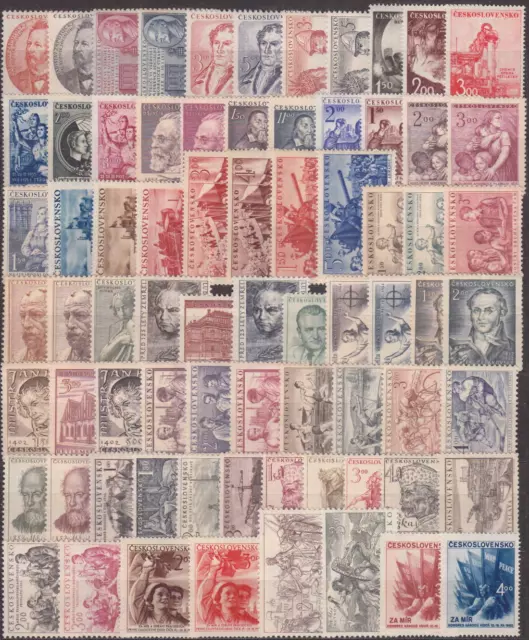 Czechoslovakia - 1950-1954 Complete Collection + Sheets !! - **Mnh** Cheap !! 3