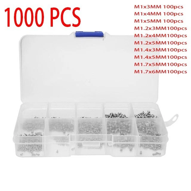 Microviti versatili per diverse esigenze di riparazione 1000pz M1 M1 2 M1 4 M1 7