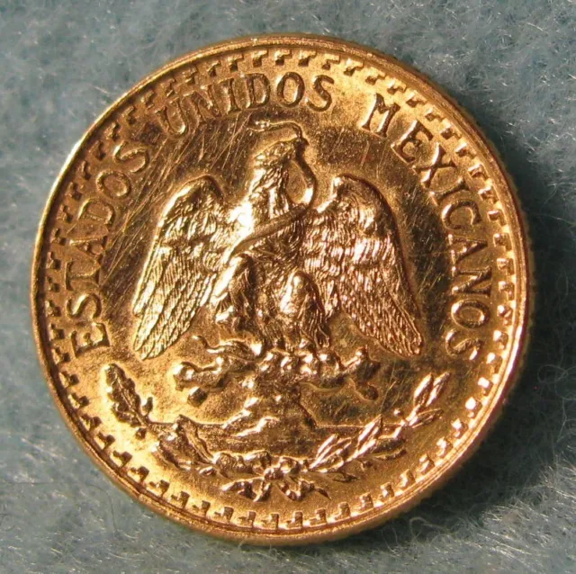 1945 Mexico 2 Pesos Gold Coin Uncirculated World Coin