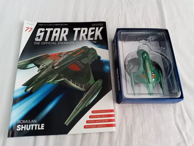 Eaglemoss Star Trek Collection #77 Romulan Shuttle & Magazine