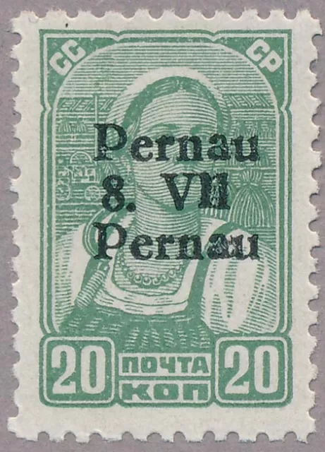 Estland Pernau Mi.Nr. 8 IV Aufdruck "Pernau/8.VII/Pernau", postfrisch