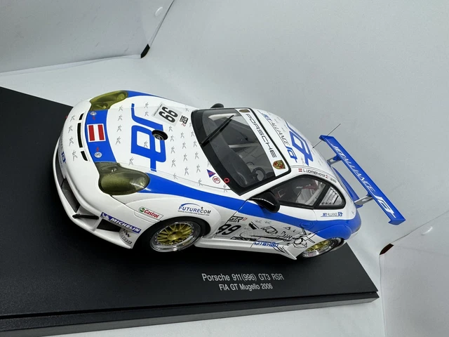 Rare 1/18 AutoArt Porsche 911 996 GT3 RSR 80584 avec boîte | UK