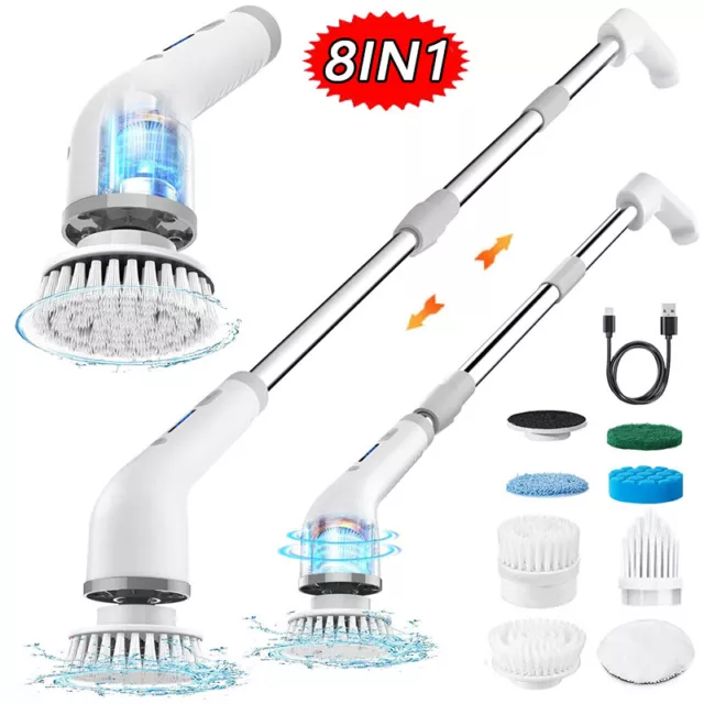 Electric Spin Scrubber Turbo Scrub Cleaning Brush Cordless Chargeable Bathroom