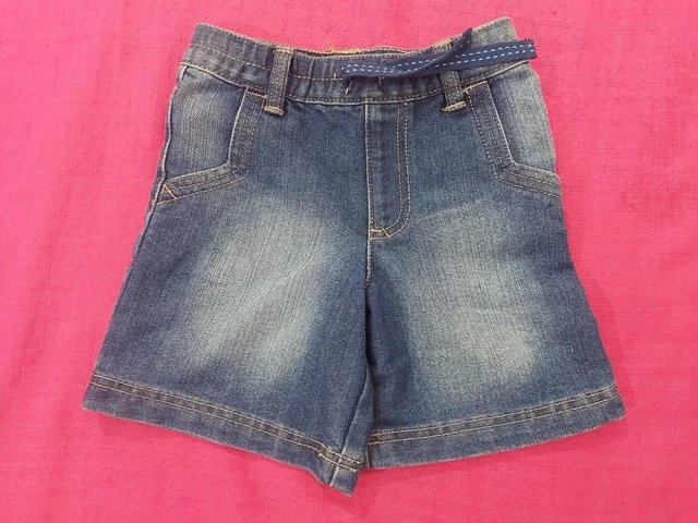 Pantaloncini jeans blu George con cordini per bambini taglia 2-3 anni