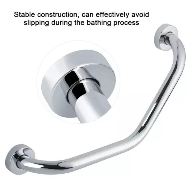 Stainless Steel Disability Grab Rail Support Handle Bar Bathroom Safety Aid