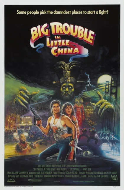 Stampa poster film Big Trouble In Little China A0-A1-A2-A3-A4-A5-A6-MAXI - CL96