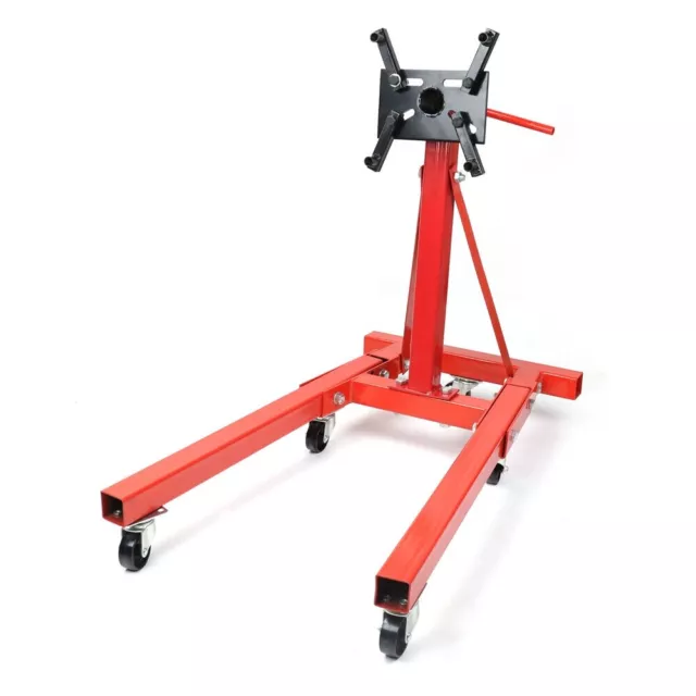 900KG Folding Engine Stand 2000LB Heavy Duty Workshop Industrial Car Crane Hoist