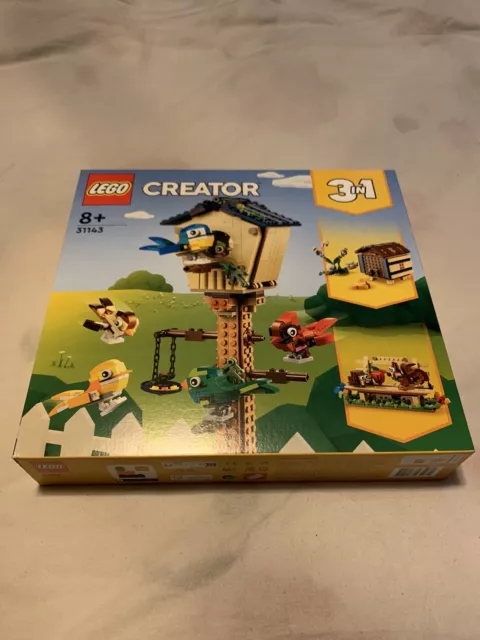 #NEU LEGO Creator 31143 3-in-1 Vogelhäuschen - Parkbank mit Tieren - Bienenstock