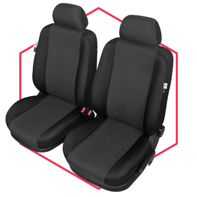 Coprisedili 2 1 (1 Singolo 1 Doppio) In Ecopelle Nero-grigio Progettati Per Adattarsi A - Foto 7