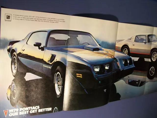 1979 Pontiac Trans Am & Formula Firebird 4-pg foldout mid-size-mag car ad M55
