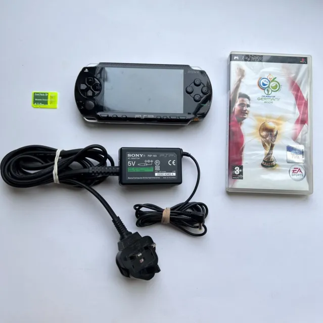 Sony PSP Playstation Portable Console PSP-1003 Genuine Charger Memory Card Game
