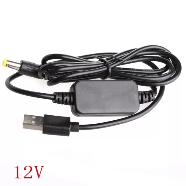 DC-DC Converter Cable USB 5V to 9V/12V for 5.5mmx2.1mm Power Mod