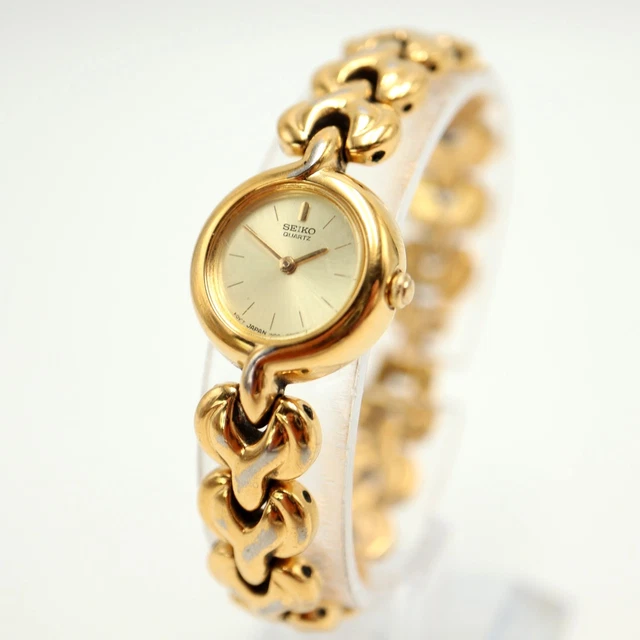 VINTAGE SEIKO WOMENS Watch Digital Gold Tone 23mm L012-5059  display picture 2