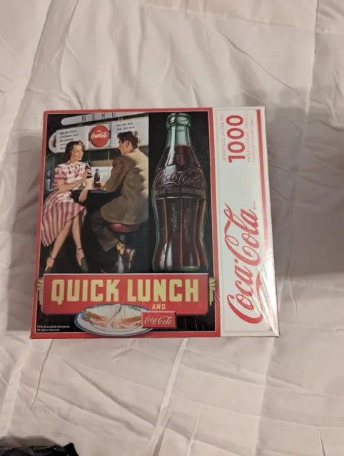 New Majestic Puzzles -Coca Cola Puzzle - Quick Lunch And Coca Cola - 1000 Pieces