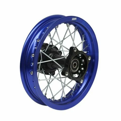 HMParts Cerchio Alluminio Anodizzato 14 Pollici Posteriore Blu 15 MM Typ2 Dirt