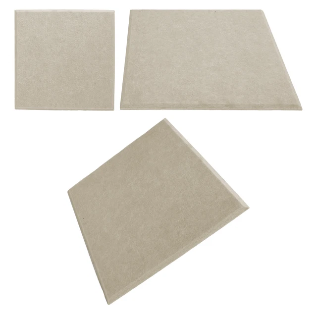 (brun)Absorbeur Acoustique 11.8x11.8x 0.4in Murs Panneau Insonorisant En Fibre