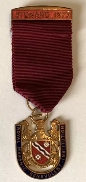 Superb Toye Kenning & Spencer Masonic Steward Jewel, Freemasonry, Mason