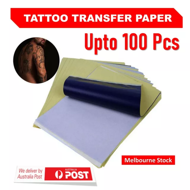 100X Tattoo Stencil Transfer Paper Spirit Thermal Carbon Tracing Copier Supplies