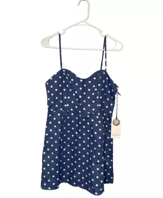 NWT Privacy Please Revolve Carter Mini Polka Dot Dress in Riviera Dot Size M