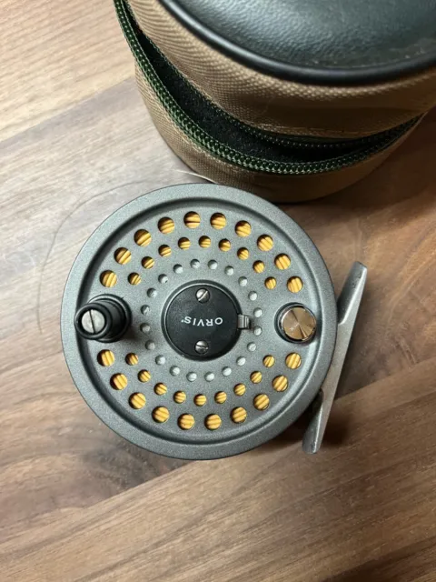 Classic Orvis Battenkill Bar Stock II Reel spool with Fly Lines & Padded  Case