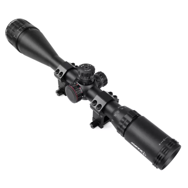 Sniper 4-16x50 Hunting Rifle Scope Illuminated Red, Green,Blue Mil-Dot Reticle 2